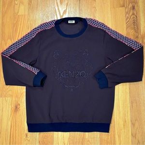 Kenzo Navy Sweatshirt with Red and White Accents